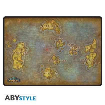 WORLD OF WARCRAFT – Геймърски пад за мишка “Map of Azeroth” – Официален лиценз | EGIFTS.BG