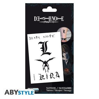DEATH NOTE – Комплект временни татуировки “L, Kira & Ryuk” – Официален лиценз | EGIFTS.BG
